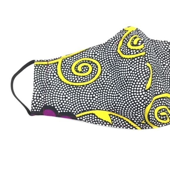 2/$15 - African Mask, African Wax Fabric Face Mask w/Filti Filter - Picture 5 of 15